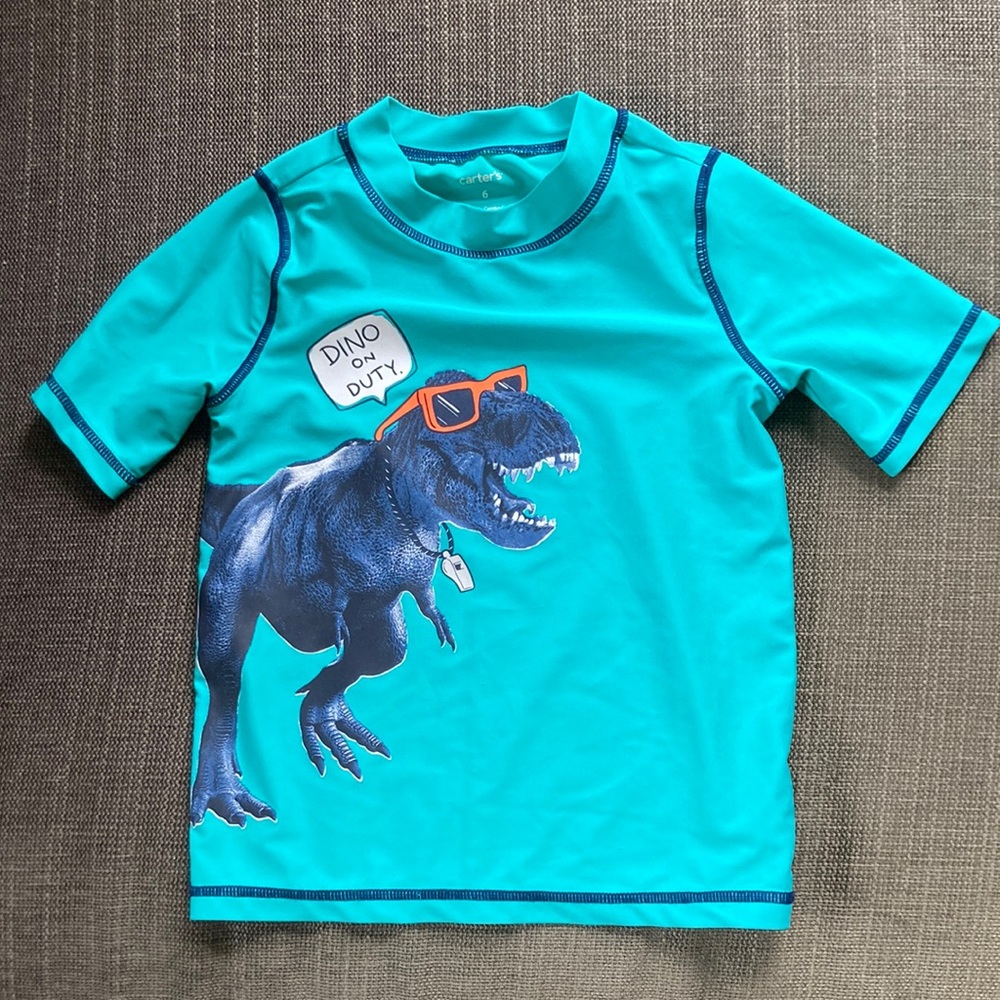 NWOT - Dino swim shirt